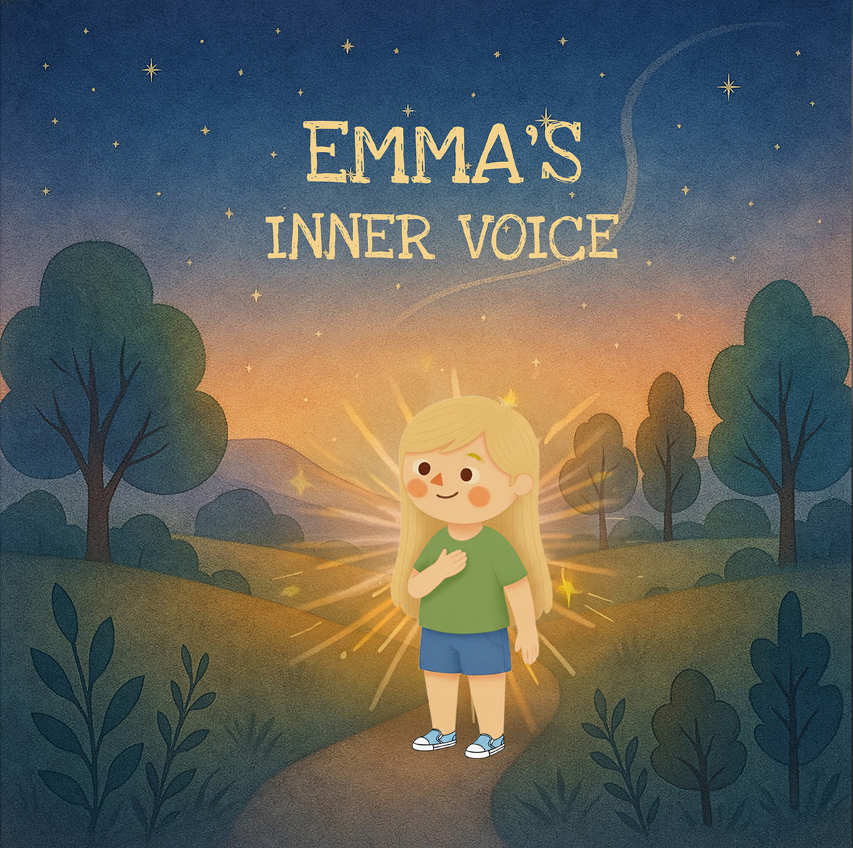 Personalized Little Hero Labs book cover featuring a child's inner voice